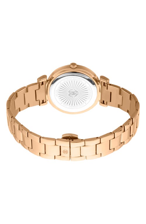 Roberto Cavalli By Franck Muller Crystal & Mother-of-pearl Bracelet Watch, 42mm In Rose Gold