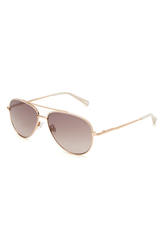 Ted Baker 56mm Gradient Aviator Sunglasses In Gold | ModeSens