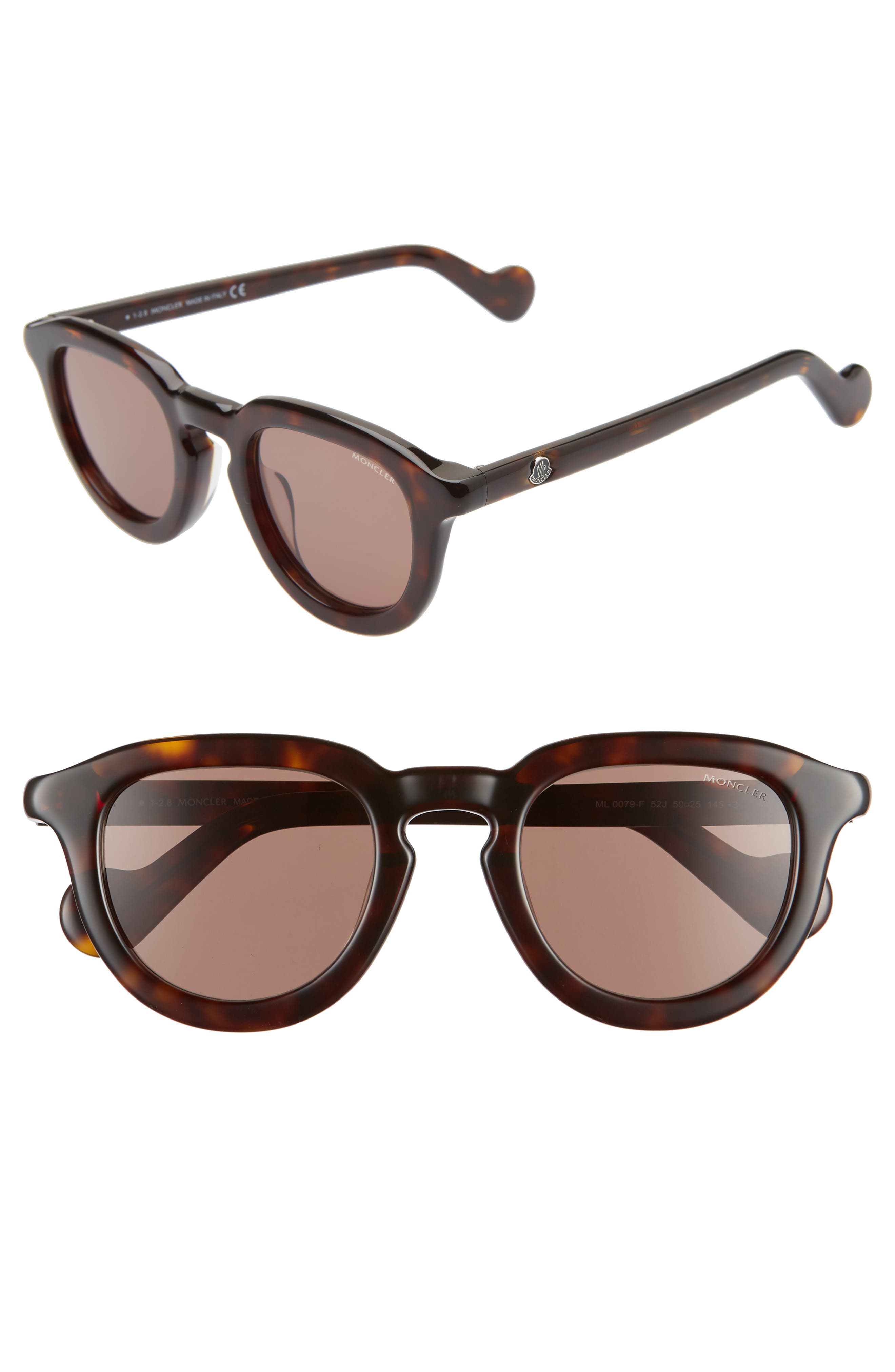 MONCLER 50MM SQUARE SUNGLASSES