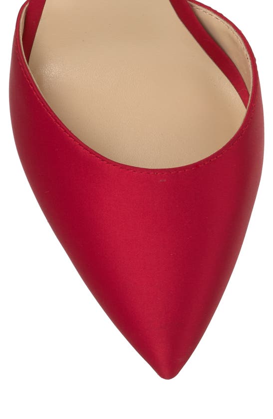 Jessica Simpson Phindies Ankle Strap Pointed Toe Pump In Red Muse