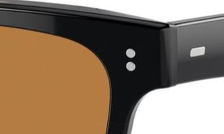 Shop Oliver Peoples Rosson Sun 53mm Square Sunglasses In Matte Black