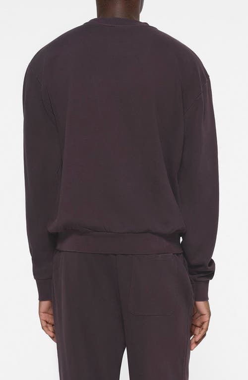 Shop Skims Oversize Cotton Crewneck Sweatshirt In Phoenix