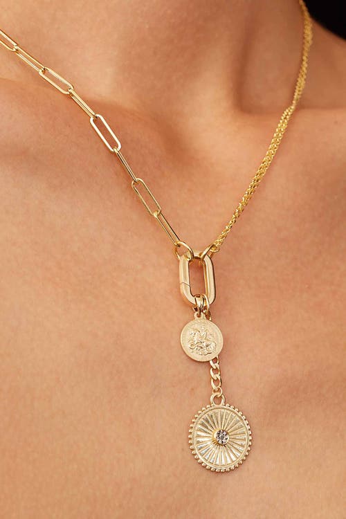 Oradina 14k Yellow Gold Connect Me Oval Clasp In Yellow Gold