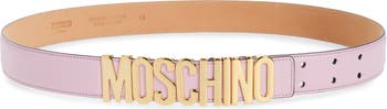 Moschino Logo Leather Belt | Nordstrom