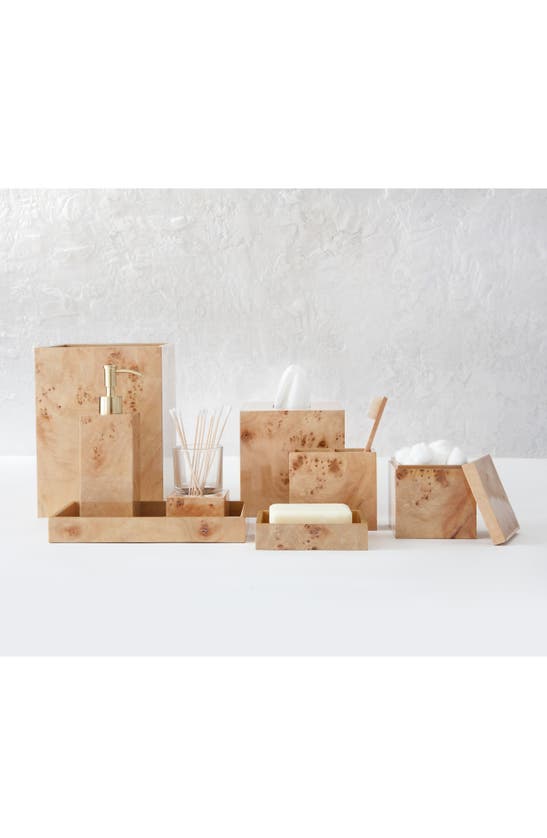 Kassatex Mesa Burl Wood Soap Dish In Burled Wood