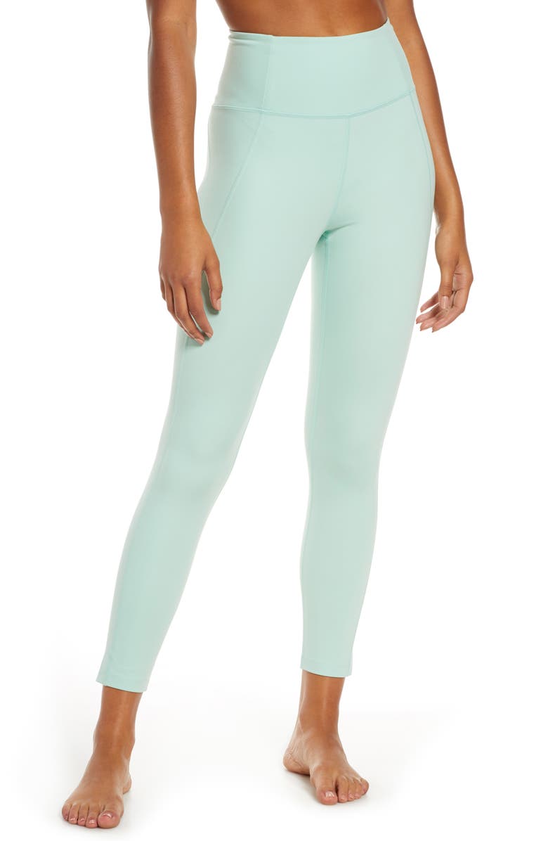 GIRLFRIEND COLLECTIVE High Waist 7/8 Leggings, Main, color, FOAM