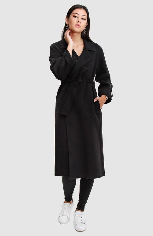 Belle & Bloom Stay Wild Oversized Wool Coat In Black