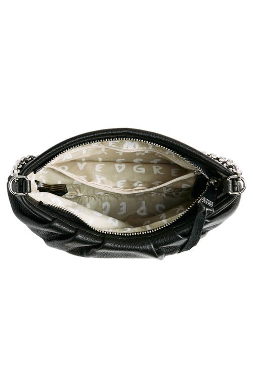 Shop Aimee Kestenberg Charismatic Leather Shoulder Bag In Black W/silver