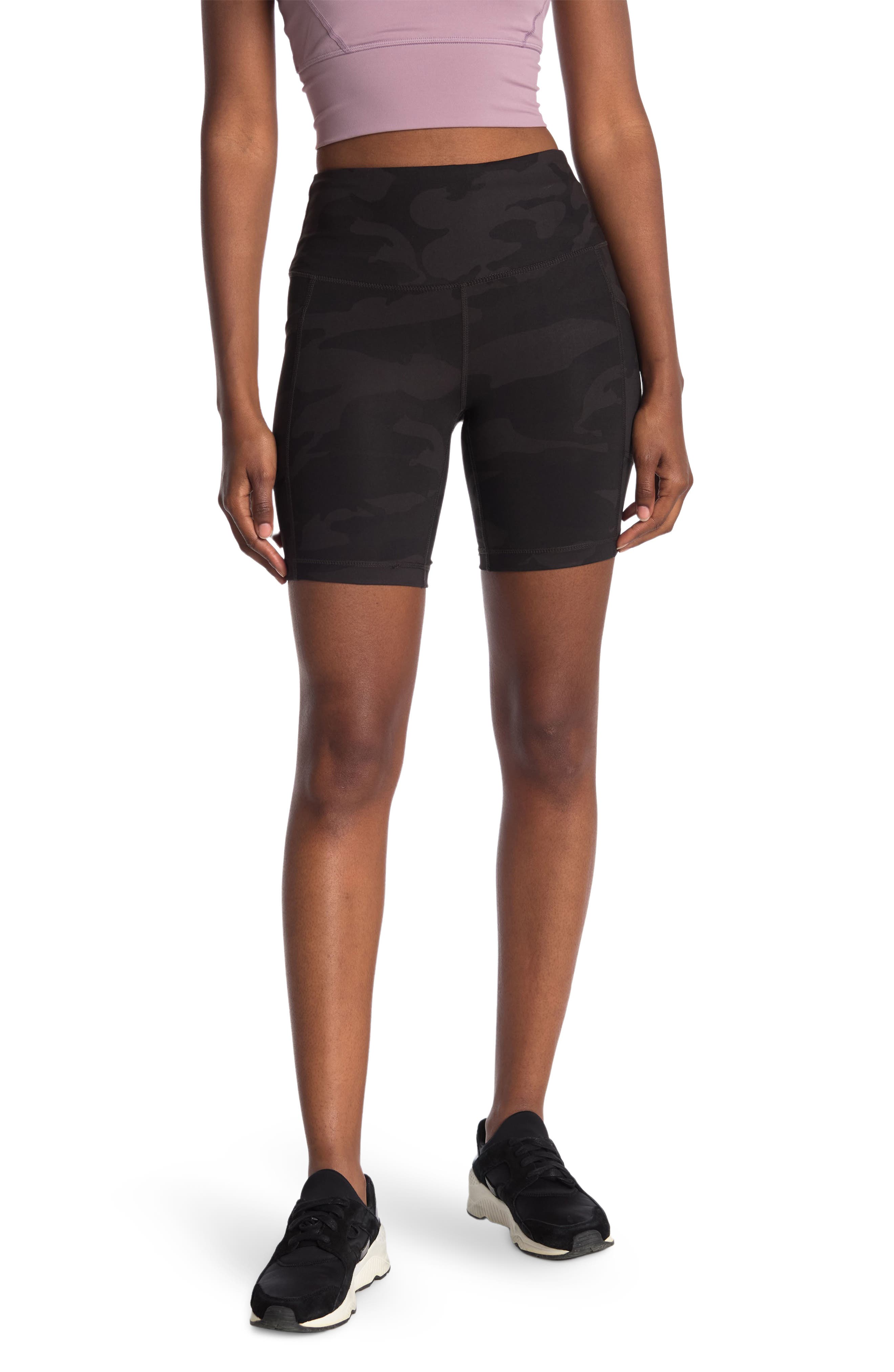 90 degree by reflex woven shorts with mesh contrast