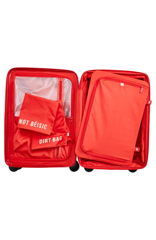 Shop Beis X Lonely Ghost Carry-on Roller In Red