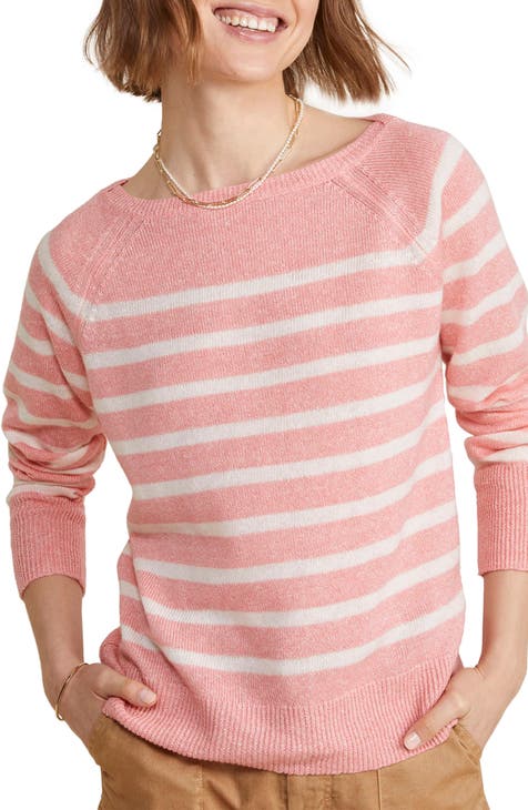  Sweaters for Women - Solid Ribbed Knit Sweater (Color : Baby  Pink, Size : Medium) : Clothing, Shoes & Jewelry