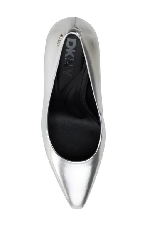 Dkny Chrystie Pointed Toe Pump In Silver