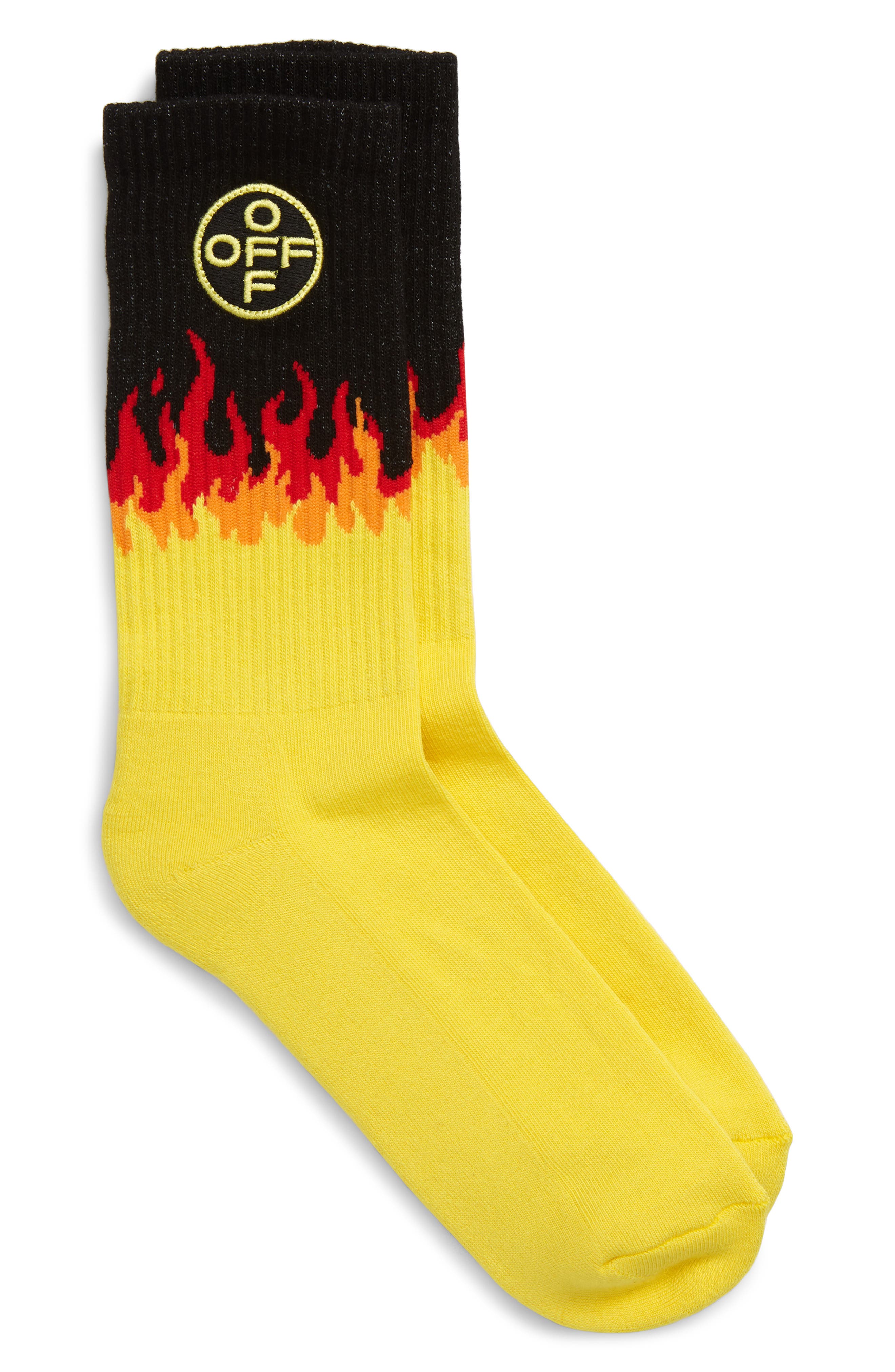 OffWhite Flame Crew Socks Nordstrom