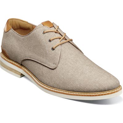Florsheim Highland Plain Toe Derby, EEE - Beige