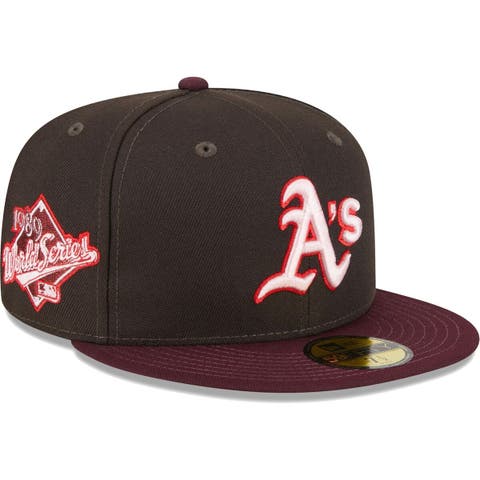 Mitchell & Ness Men's Mitchell & Ness Green/ Oakland Athletics Bases Loaded  Fitted Hat