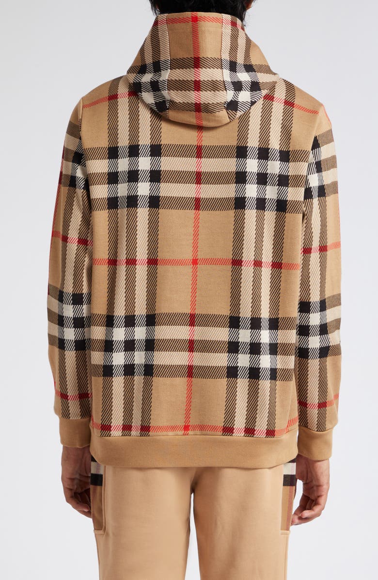 Burberry Ferryton Archive Check Cotton Hoodie | Nordstrom