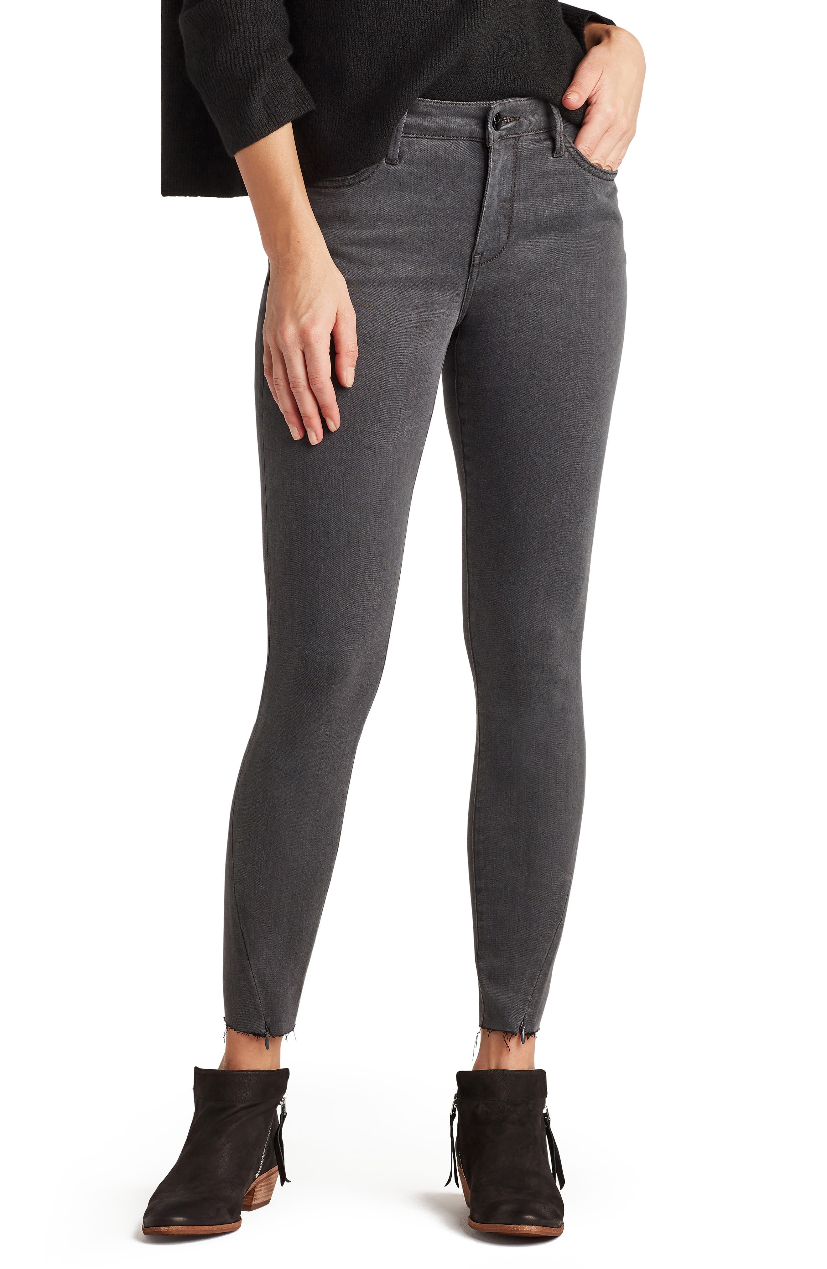 Saga respekt kranium Women's Sam Edelman The Kitten Zip Hem Ankle Skinny Jeans - Sale up to 64%  Off
