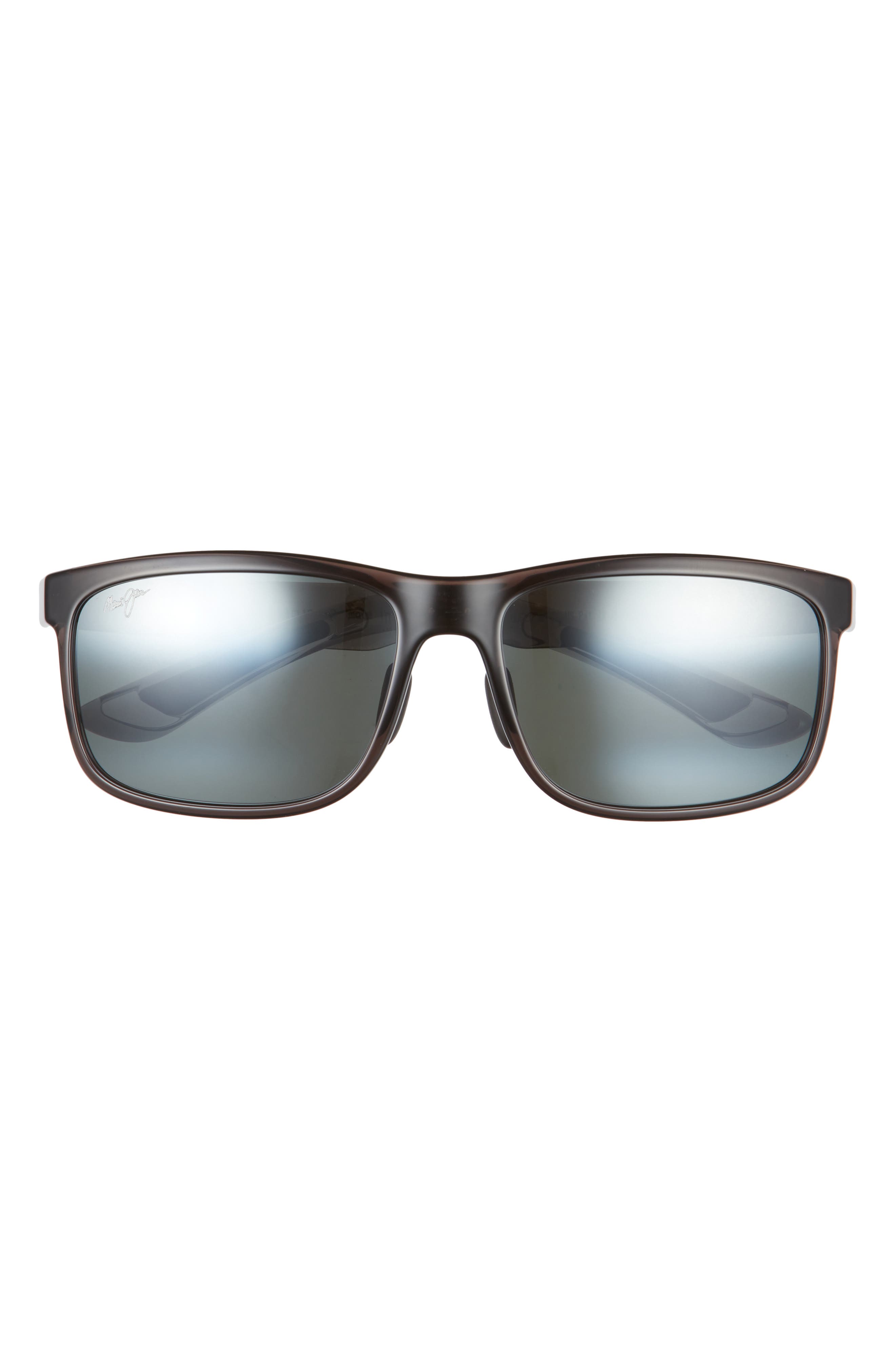 UPC 603429069841 product image for Maui Jim Huelo 58mm PolarizedPlus(R) Rectangular Sunglasses in Black Gloss/Neutr | upcitemdb.com