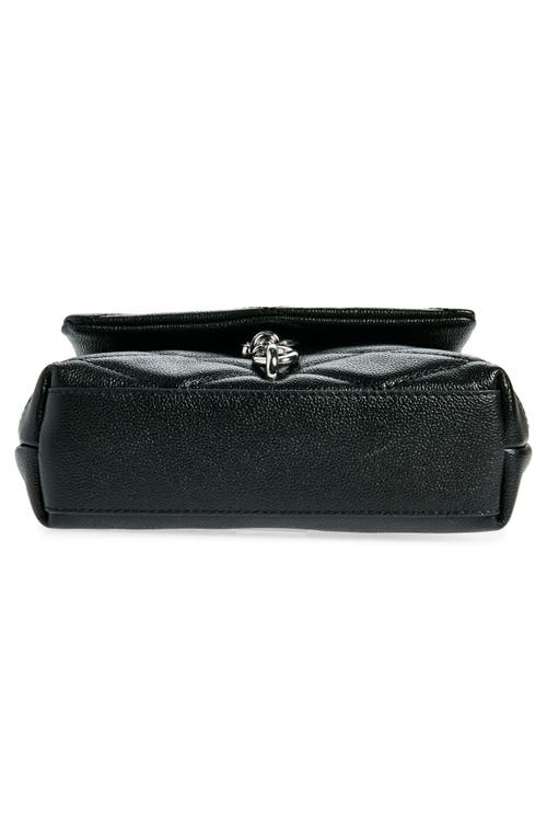 Rebecca Minkoff Edie Diamond Quilt Leather Crossbody Bag In Black