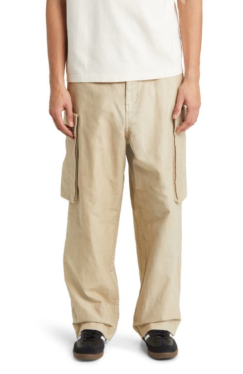 Baggy Cargo Pants in Fossil