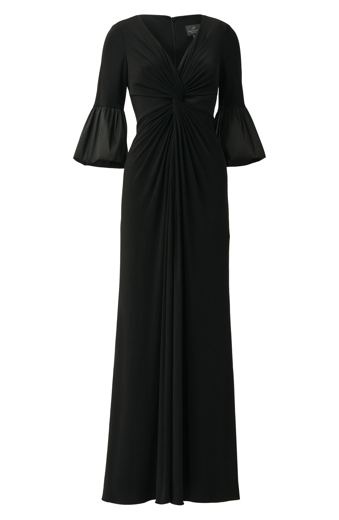 Adrianna Papell Twist Front Jersey Gown Nordstrom