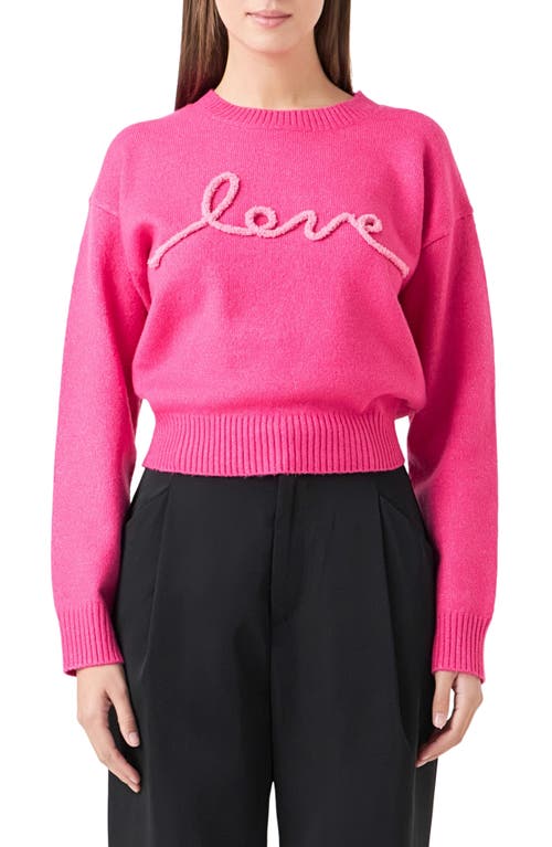 Endless Rose Love Chenille Sweater at Nordstrom,