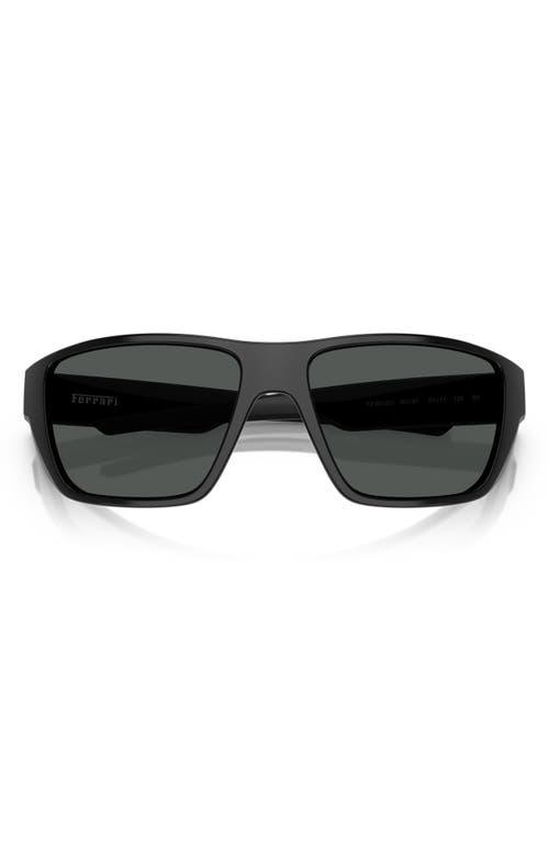 Shop Scuderia Ferrari 61mm Rectangular Sunglasses In Black