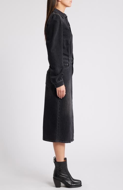 Rails Beverly Long Sleeve Denim Shirtdress In Eclipse