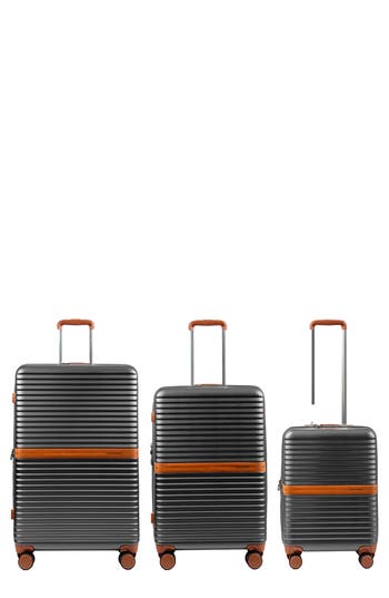 Champs Vintage Ii 3-piece Wheeled Luggage Set In Dark Grey