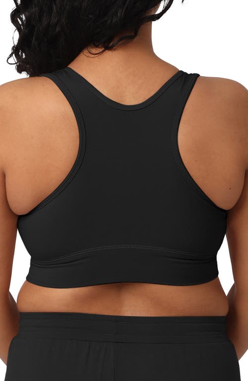 Shop Kindred Bravely Racerback Crossover Maternity/nursing Bra In Black