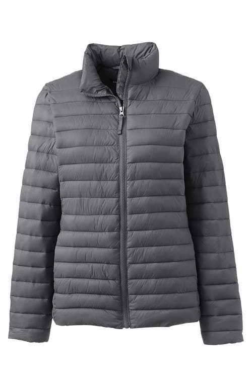 Shop Lands' End School Uniform ' Thermoplume Jacket In Arctic Gray