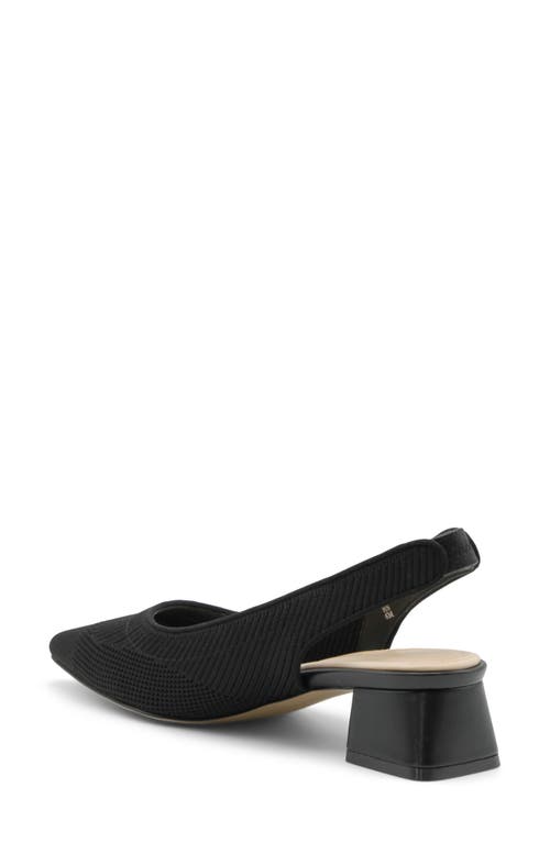 Adrienne Vittadini Vocal Slingback Pump In Black Knit