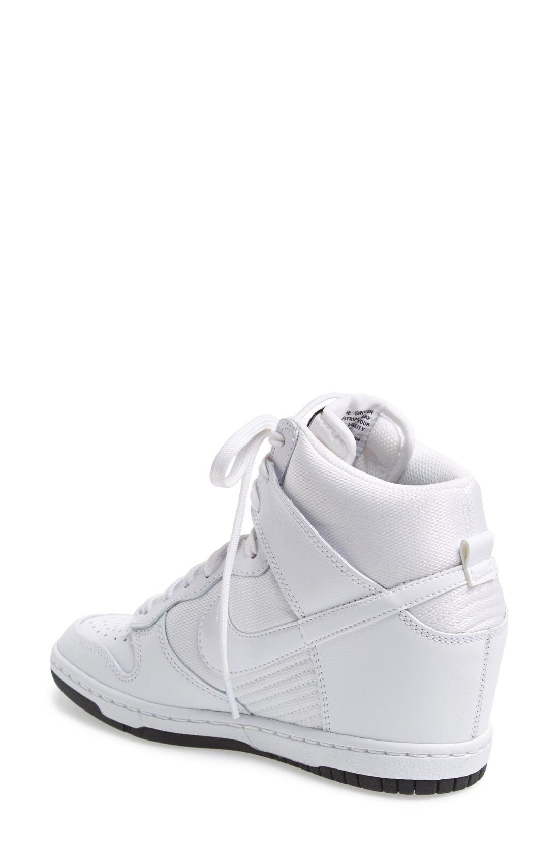 nike women's dunk sky hi essential wedge sneakers