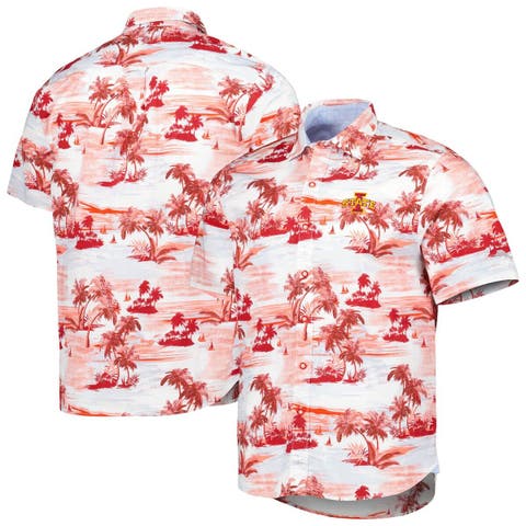 Arizona Cardinals Tommy Bahama Baja Mar Woven Button-Up Shirt - White