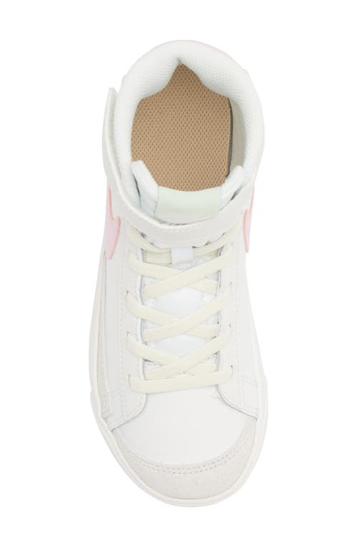 Shop Nike Kids' Blazer Mid '77 High Top Sneaker In White/pink/coconut Milk