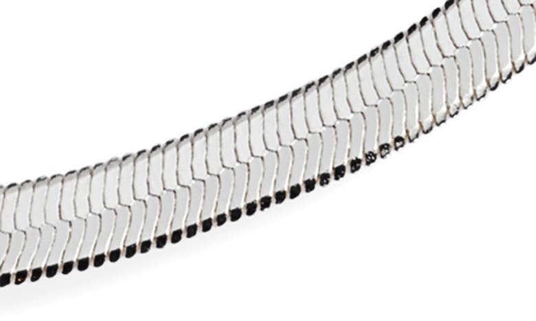 Shop Bp. Sterling Silver Dipped Herringbone Chain Necklace