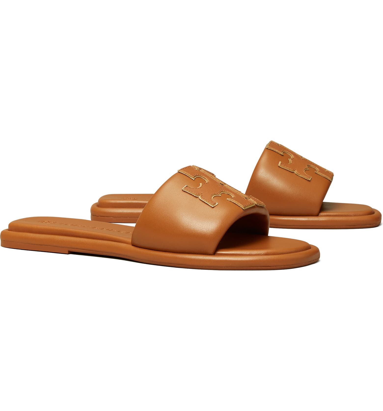 Tory Burch Double-T Leather Sport Slide Sandal (Women) | Nordstrom