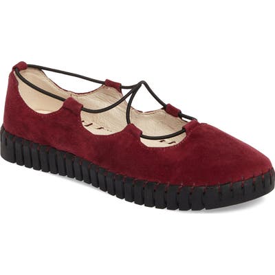 Bernie Mev Tw71 Flat, Burgundy