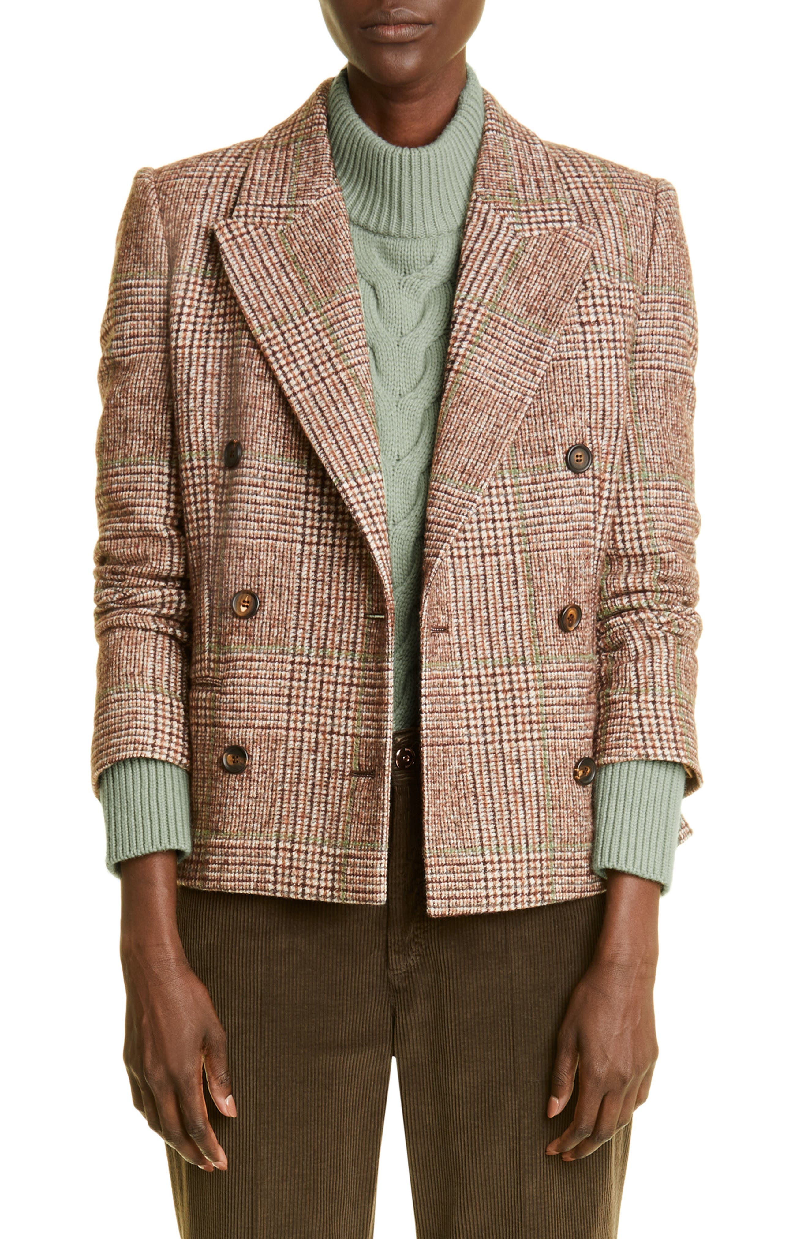 brunello cucinelli double breasted blazer