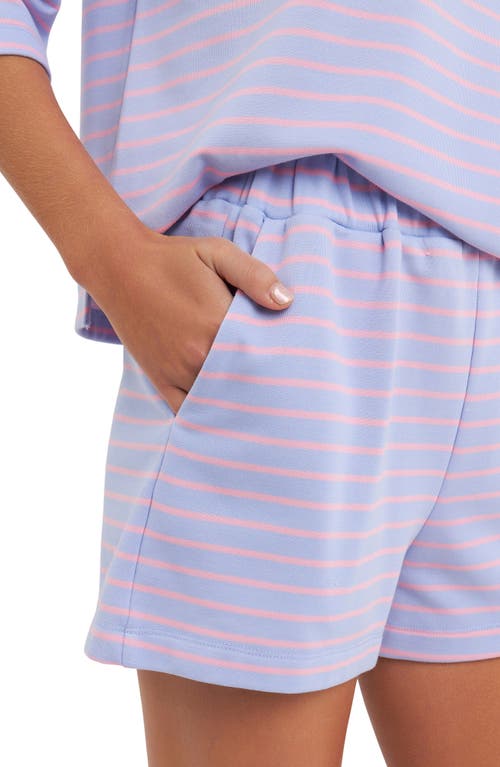English Factory Breton Stripe Shorts In Lavender/pink