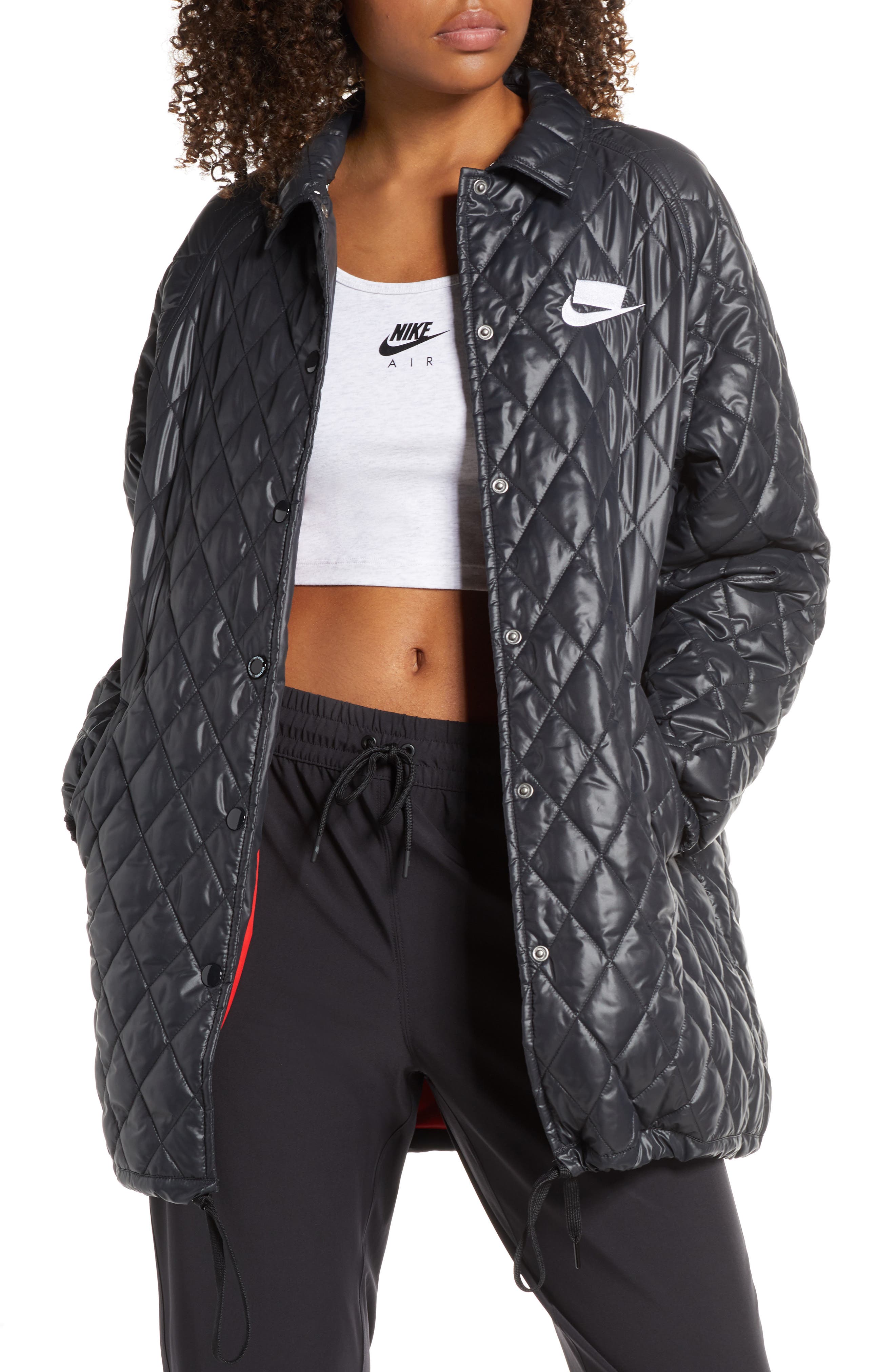 nike quilted coat