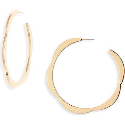 Kate Spade New York Sliced Scallop Hoop Earrings
