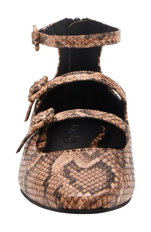 KATY PERRY KATY PERRY CONFIDANT SNAKESKIN PRINT MARY JANE FLAT