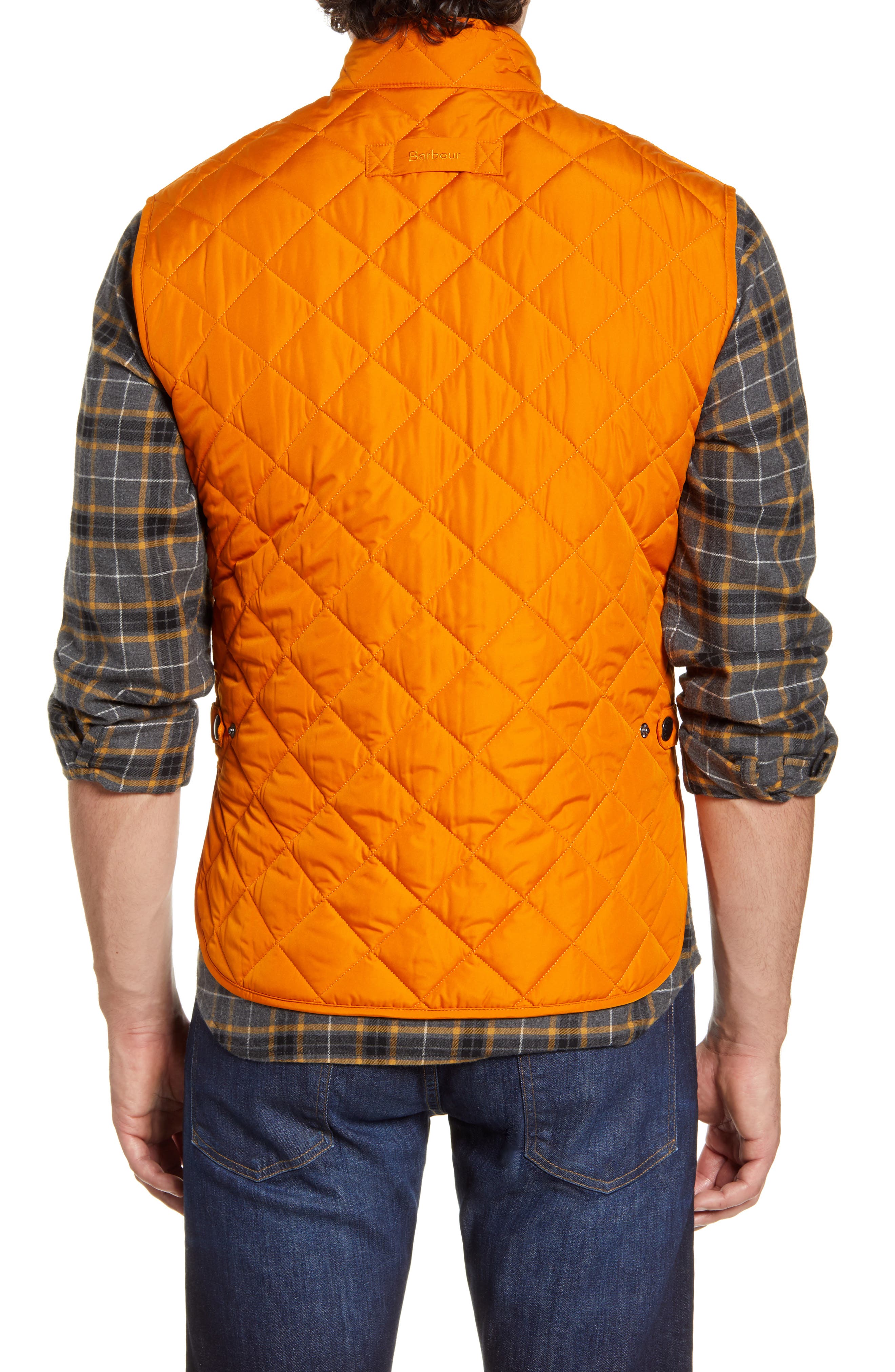 barbour orange vest