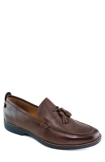 Marc Joseph New York Regent Street Tassel Loafer In Cafe Grainy