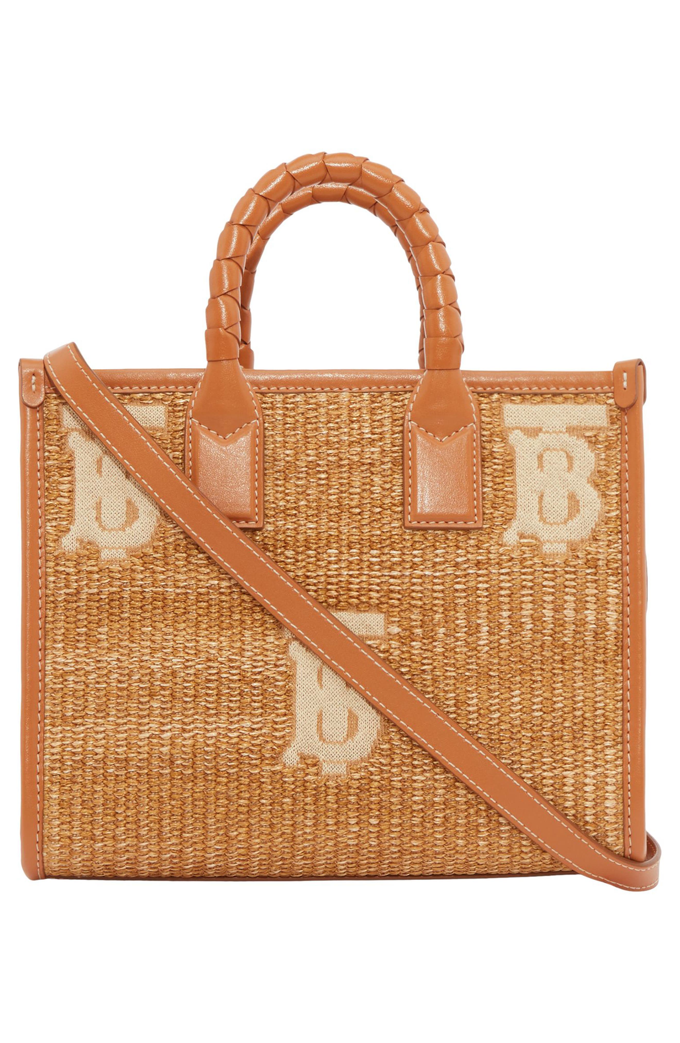 burberry raffia bag