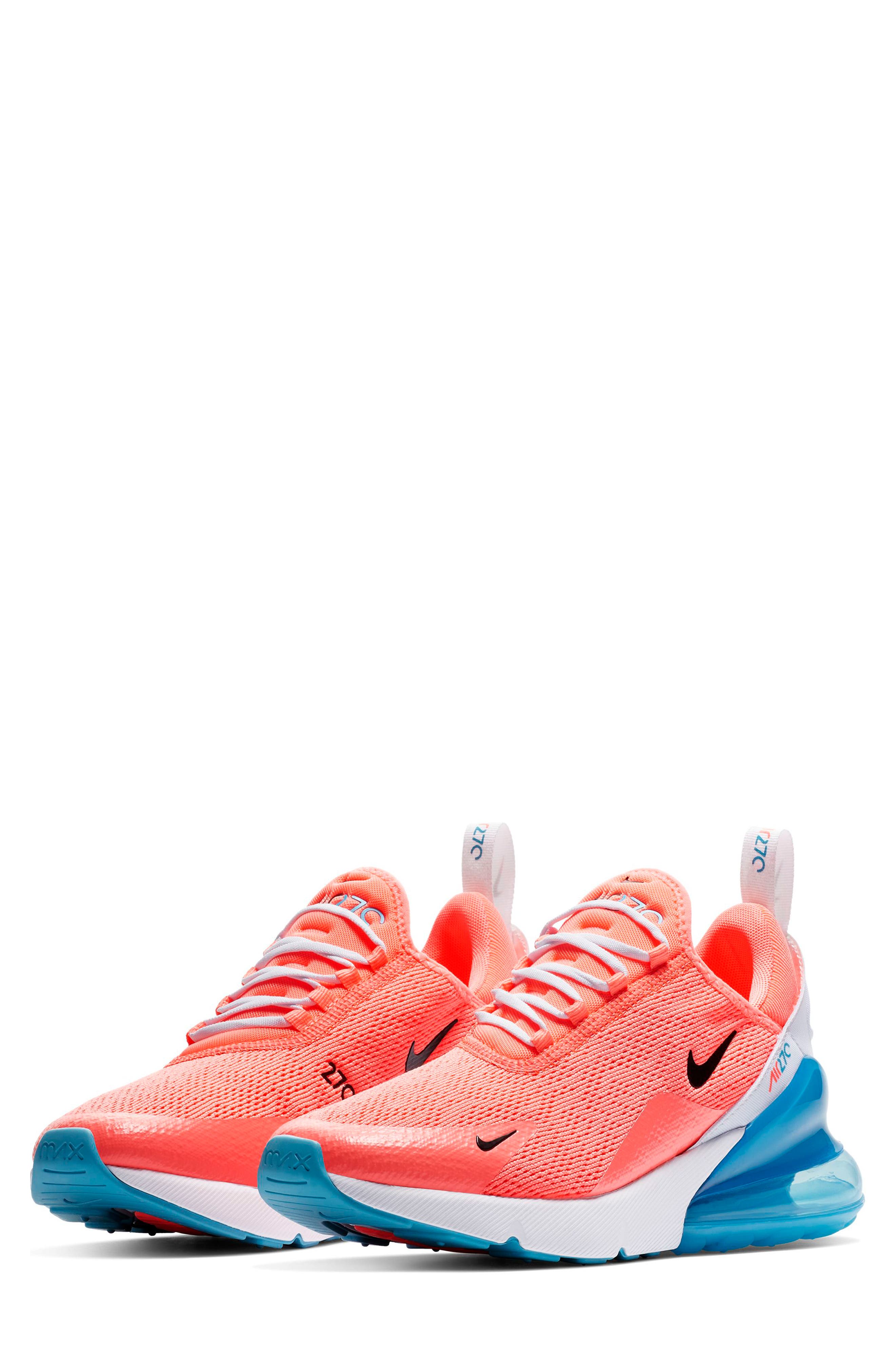 nike air max 270 womens blue and pink