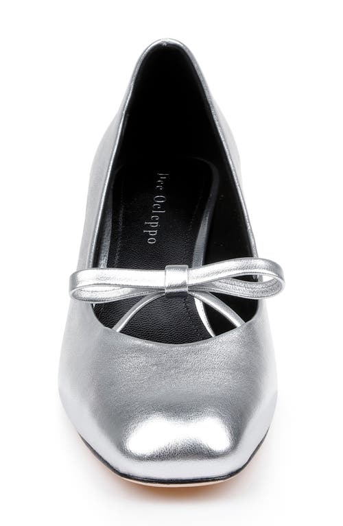 Shop Dee Ocleppo Zion Pump In Silver Leather