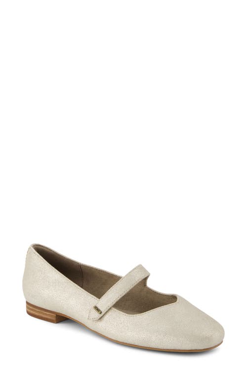 Shop Toms Bianca Mary Jane Flat In Silver