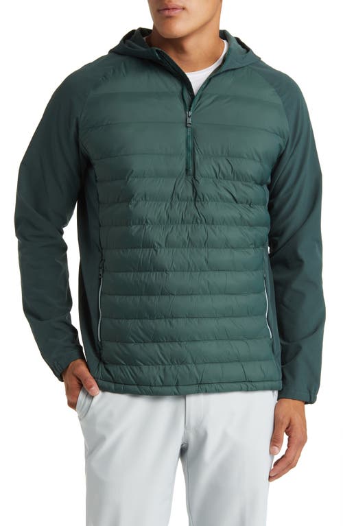 Peter Millar All Course Quilted Half Zip Anorak in Balsam at Nordstrom, Size Medium